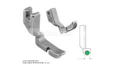 Pol pätka na našívanie kedru pre šijacie stroje, ľavá 4.8mm P301C3/16 [31358L 3/16]